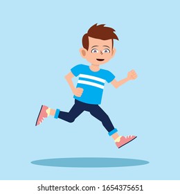 Front view animated character, separate parts of body. Fashionable various views poses and gestures. Cartoon style, flat vector illustration.