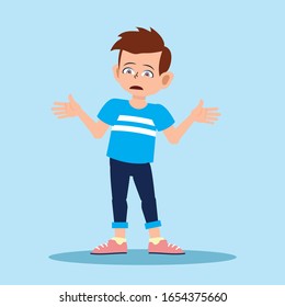 Front view animated character, separate parts of body. Fashionable various views poses and gestures. Cartoon style, flat vector illustration.
