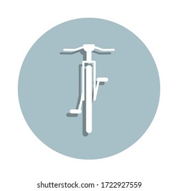 Front view bicycle, transport badge icon. Simple glyph, flat vector of transport icons for ui and ux, website or mobile application