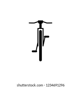 front view bicycle, transport icon. Element of transport front view icon for mobile concept and web apps. Glyph front view bicycle, transport icon can be used for web and mobile