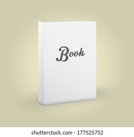 Front view of blank book