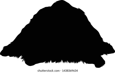 Front View, Bornean Orang-utan, Pongo pygmaeus, Silhouette, Asia