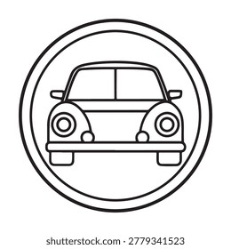 Front view car inside