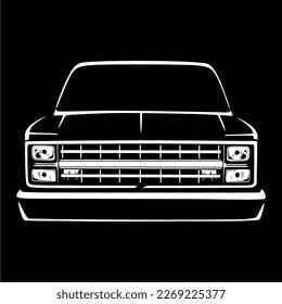 Pantalla frontal de la silueta de arte de la línea de automóviles 2
