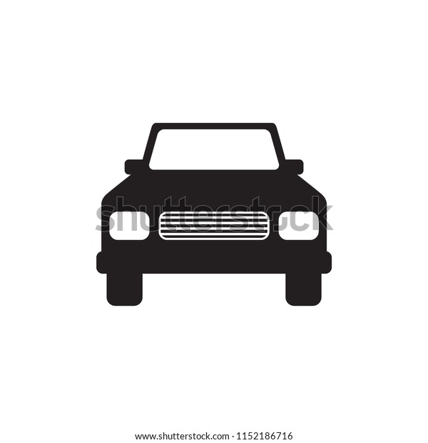 Front view car vector\
icon