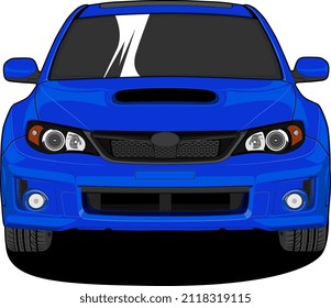 Ilustración del vector de la vista frontal para el diseño conceptual