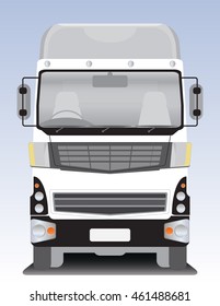 Front view of Cargo truck