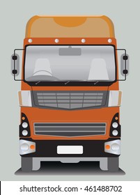 Front view of Cargo truck