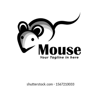 Front View Creep Mouse Logo Design Stock Vector (Royalty Free ...