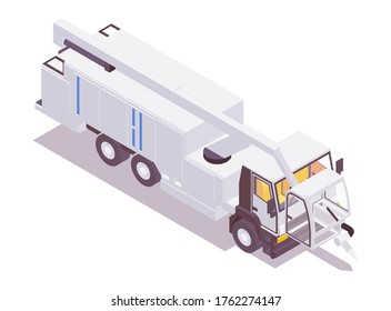 Front view of an isometric aircraft deicer