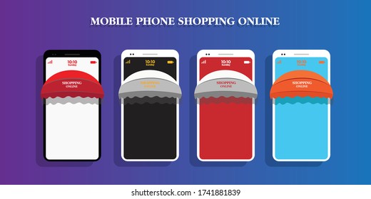 Front view mockup of a mobile phone illustration, featuring a clean and realistic background for showcasing app designs or digital content.