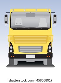 Front view of Modern Cargo  truck