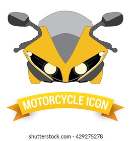 Front View Motor Bike Icon /  Motorcycle Badges / Motorcycle Design