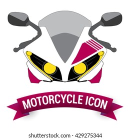 Front View Motor Bike Icon /  Motorcycle Badges / Motorcycle Design
