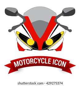 Front View Motor Bike Icon /  Motorcycle Badges / Motorcycle Design