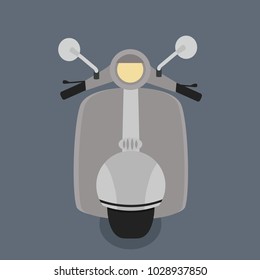 front view  motorbike vector
