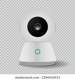 Front view of new security surveillance camera. Vector illustration.
