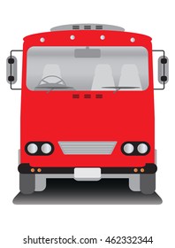 front view of old bus