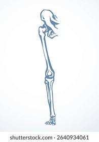 Front view old woman sick injury toe muscl tissue part ache hospital surgery care scan x ray radius white logo Black hand drawn femal upper fibular ankle injur medic xray ill pain exam line sketch art