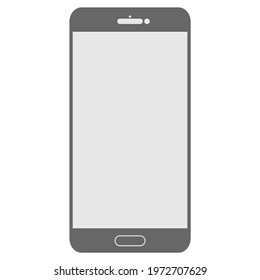 Front view of a smartphone with a wide screen