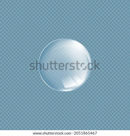 Front view of soft eye contact lens icon, realistic vector mockup illustration isolated on transparent background. Template for vision correction products packaging. Foto stock © 
