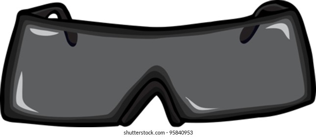 Front view of sunglasses isolated over white background
