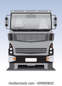 Front view of trailer Cargo truck