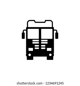 front view truck, auto icon. Element of transport front view icon for mobile concept and web apps. Glyph front view truck, auto icon can be used for web and mobile