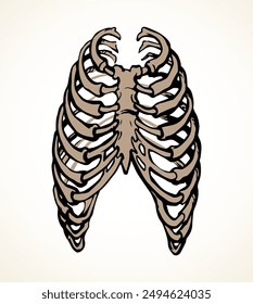 Front view white old woman sick joint part arm torso ache hospital surgery care therapy scan x ray film logo set. Hand drawn female medic xray dead male spinal ill lung pain exam doodl line sketch art