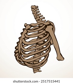 Front view white old woman sick joint part arm torso ache hospital surgery care therapy scan x ray film logo set. Hand drawn female medic xray dead male spinal ill lung pain exam doodl line sketch art