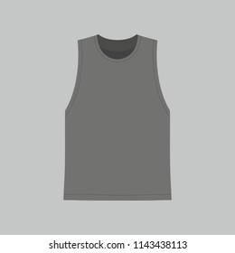 Front views of men's black t-shirt on white background