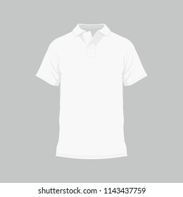 Front views of men's white t-shirt on white background