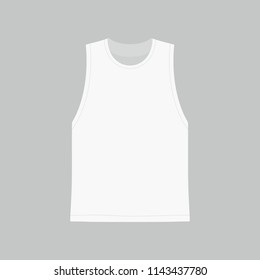 Front views of men's white t-shirt on white background