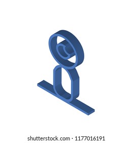 Front webcam isometric left top view 3D icon