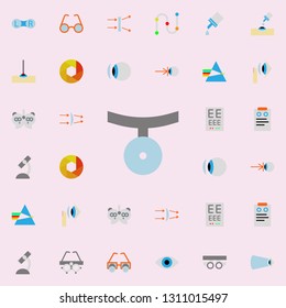 frontal reflex illustration icon. optometry icons universal set for web and mobile