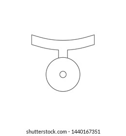 frontal reflex illustration icon. optometry icons universal set for web and mobile