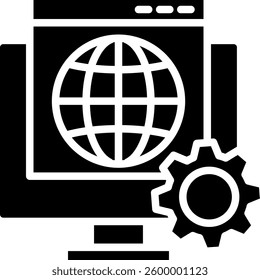 Frontend Design Icon Glyph Vector Illustration
