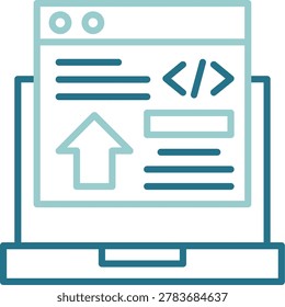 Frontend Development Creative Illustration Icon Design