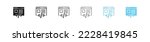 Frontend icon. Programming website symbol. Software develop icons. Website code sign. Browser web page symbols.Vector isolated sign.