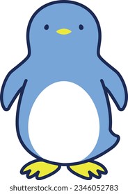 Front-facing illustration of a simple penguin