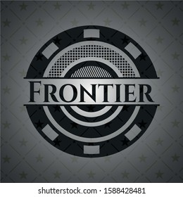 Frontier black emblem. Vector Illustration. Detailed.