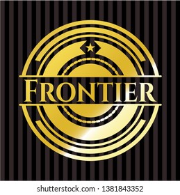 Frontier shiny badge. Vector Illustration. Detailed.
