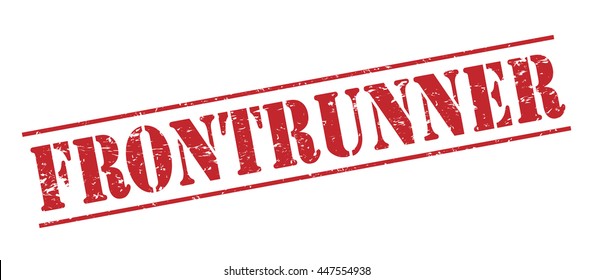 frontrunner vector stamp on white background