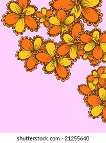 froral background for text