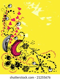 froral background for text