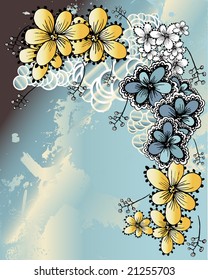 froral background for text