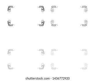Froral board Art frame icon