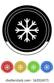 Frost button retro colors