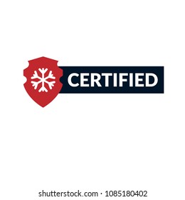 frost certified vector illustration