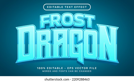 Frost Dragon Light Color 3d Text Effect